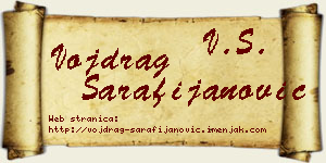 Vojdrag Sarafijanović vizit kartica